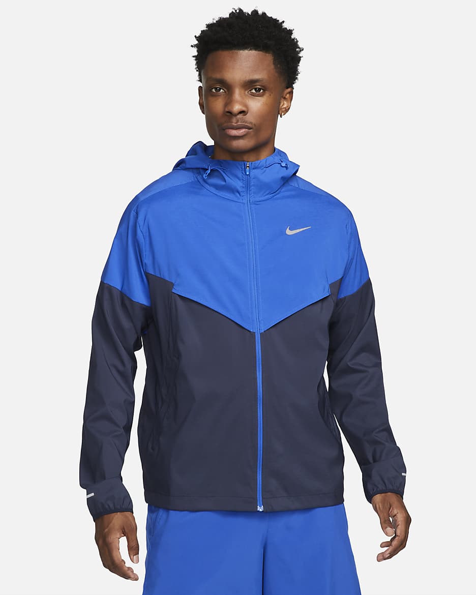 Nike windbreaker royal blue on sale